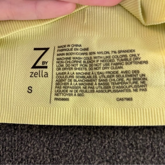 Zella | Highlighter Yellow Sports Bra - Picture 3 of 6